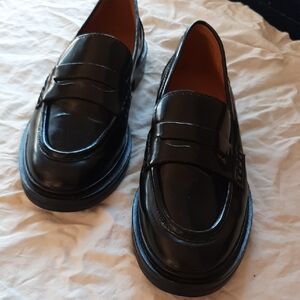 Madewell Black Leather Loafers
